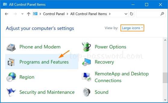 Open the Control Panel on your computer.
Select "Programs" or "Programs and Features."